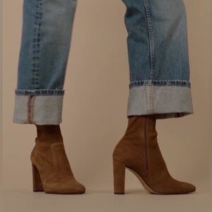 Inez Paz 90 Stretch in Rye Suede size 6